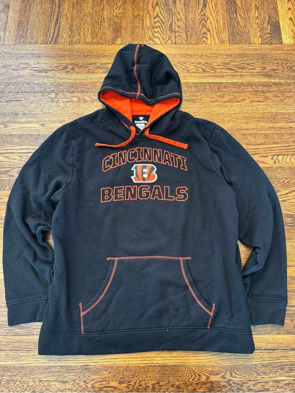Cincinnati Bengals (FANATICS) Black & Orange Hoodie Sweatshirt